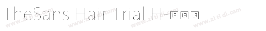 TheSans Hair Trial H字体转换